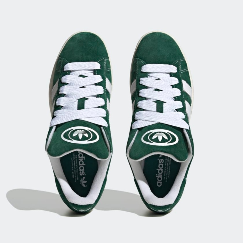 $110 Adidas Campus 00s Green Suede Lace-up Low Top Shoes Sneakers Women's Size 8 - Picture 3 of 14
